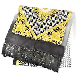 Sciarpa reversibile Versace Nero D'oro