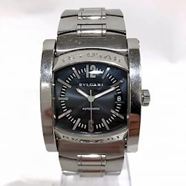 Bulgari-Bvlgari BVLGARI Ashoma AA44S Automatic Navy Dial Stainless Steel Watch-Other