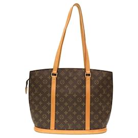 Louis Vuitton-Louis Vuitton Monogram Babylon Tote Bag-Brown,Monogram