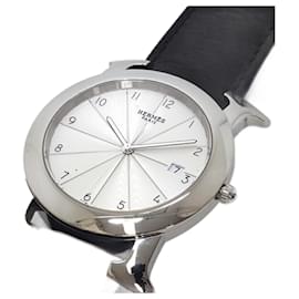 Hermès-HERMES Men's Watch H Rondo HR1.710-Silvery