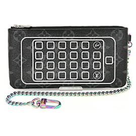 Louis Vuitton-Pochette iPhone Louis Vuitton Fragment Collaboration-Marron,Noir,Monogramme