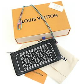 Louis Vuitton-Pochette iPhone Louis Vuitton Fragment Collaboration-Marron,Noir,Monogramme