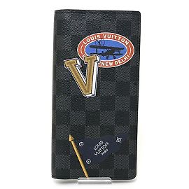 Portafoglio Bifold Long Brazza LV League di Louis Vuitton Nero