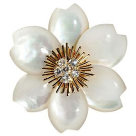 Spilla Media Rosa di Natale Van Cleef & Arpels Altro