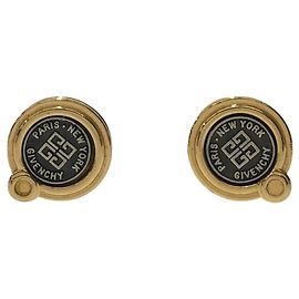 Boucles d'oreilles clips vintage en or Givenchy Doré