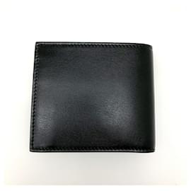 Gucci-Gucci Black Leather Bi-Fold Wallet-Black