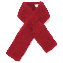 Stola di pelliccia rossa Bottega Veneta Rosso