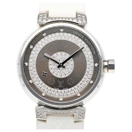 Louis Vuitton-Louis Vuitton Tambour Quartz Wristwatch-Brown,White,Multiple colors