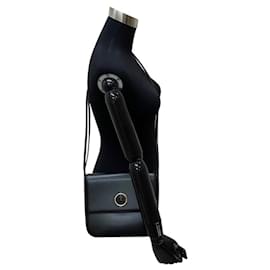 Versace-Bolsa de ombro em couro box calf com logo Medusa da Versace-Preto