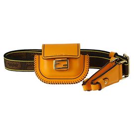 Fendi Pico Baguette Bag Pouch Orange