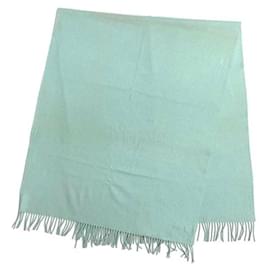 Hermès-Hermes Light Blue Cashmere Stole-Light blue