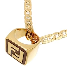 Fendi-Fendi #21 Gold Plated Necklace-Golden