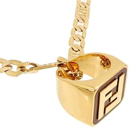 Fendi-Fendi #21 Gold Plated Necklace-Golden
