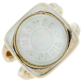 Hermès Hermes Corozo Serie vergoldeter Ring Andere