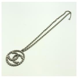 Chanel-Chanel 22 Year Cruise Collection Coco Mark Metallic Necklace-Other