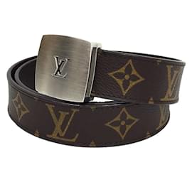Louis Vuitton-Ceinture LV CUT en Suntulle Monogram Louis Vuitton-Argenté,Monogramme