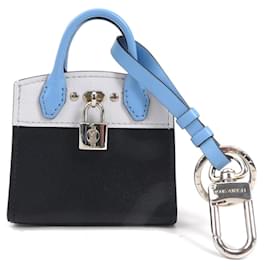 Louis Vuitton-Louis Vuitton City Steamer Charm Key Ring-Black,Blue