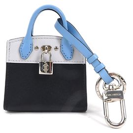 Porte-clés Charm City Steamer Louis Vuitton Noir Bleu
