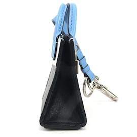 Louis Vuitton-Louis Vuitton City Steamer Charm Key Ring-Black,Blue