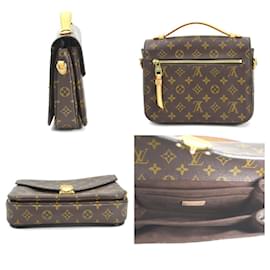 Louis Vuitton-Louis Vuitton Monogram Pochette Metis MM Handbag-Brown