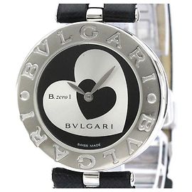 Bulgari Relógio feminino Bvlgari B.zero1 Heart em aço e couro com quartzo Outro