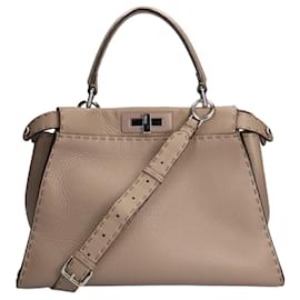 Fendi-Sac à épaule Fendi Peeker Boo Selleria-Marron