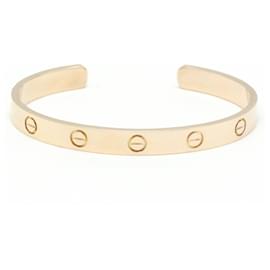 Cartier-Cartier Love Bracelet Open Bangle in Pink Gold-Golden