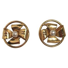 Orecchini a clip dorati Chanel D'oro