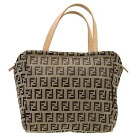 Fendi-Fendi Canvas Zucca Tote Bag-Beige