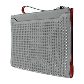 Christian Louboutin-Pochette Clutch SKYPOUCH Christian Louboutin-Marron