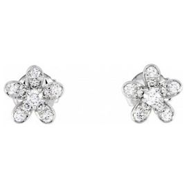 Pendientes Socrates en oro blanco de 18K de Van Cleef & Arpels Blanco