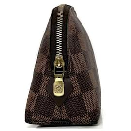 Louis Vuitton-Pochette Damier Ebene Louis Vuitton-Marron,Damier ebène