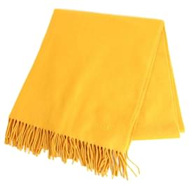 Hermès-Hermes Cashmere Stole in Yellow-Yellow