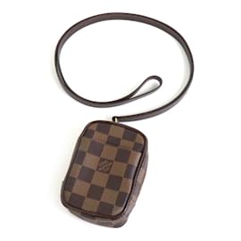 Louis Vuitton-Pochette en toile Damier Louis Vuitton-Damier ebène