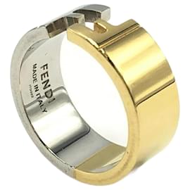 Fendi-Fendi Blue Brass Band Ring-Blue