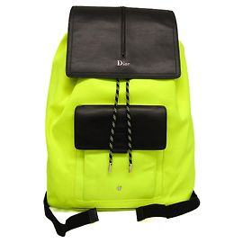 Christian Dior Dior Homme BEE MOTION Backpack Black Yellow
