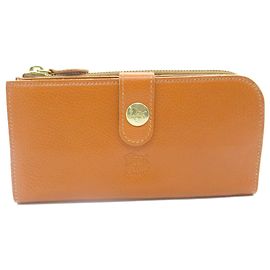 Il Bisonte Brown Leather Bi-Fold Wallet Brown