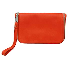 Bottega Veneta-Bottega Veneta Organisateur VA9V3 666770 Sac Clutch en Cuir-Rouge