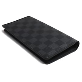 Louis Vuitton-Louis Vuitton Portefeuille Brazza Long Wallet-Brown,Black