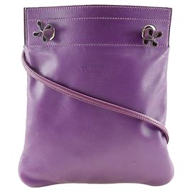 Bolsa de Ombro Aline Mini da Hermès Roxo