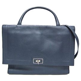 Borsa in pelle da uomo Givenchy in blu navy Blu navy