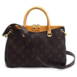 Louis Vuitton-Louis Vuitton Monogram Pallas BB Shoulder Bag-Golden,Orange