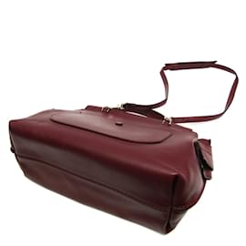 Tod's-Tod's Wave Women's Leather Handbag in Bordeaux-Dark red