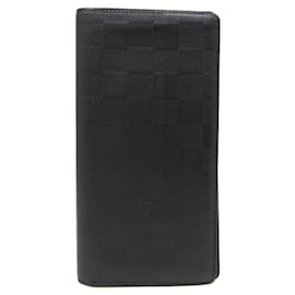 Louis Vuitton-Louis Vuitton Damier Infini Brazza Wallet-Black