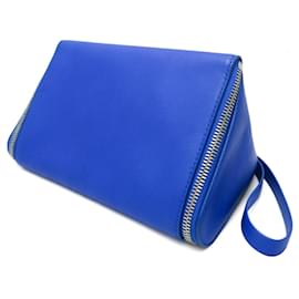 Bottega Veneta-Pochette en cuir bleu Bottega Veneta-Bleu