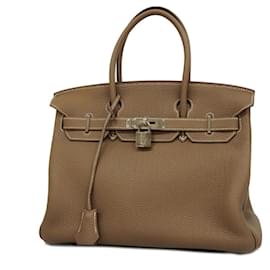 Hermès-Hermes Birkin 30 Handbag in Etoupe Gray-Taupe