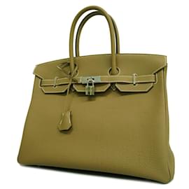 Hermès-Hermes Birkin 35 Handbag in Etoupe Gray-Taupe