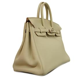 Hermès-Hermes Birkin 25 Handbag in Pearl Gray-Grey