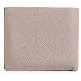 Hermès-Hermes Long Bill Wallet in Grayish Leather-Grey