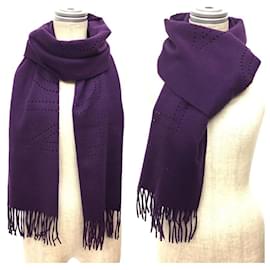 Louis Vuitton-Louis Vuitton Dark Purple Cashmere Stole-Dark purple